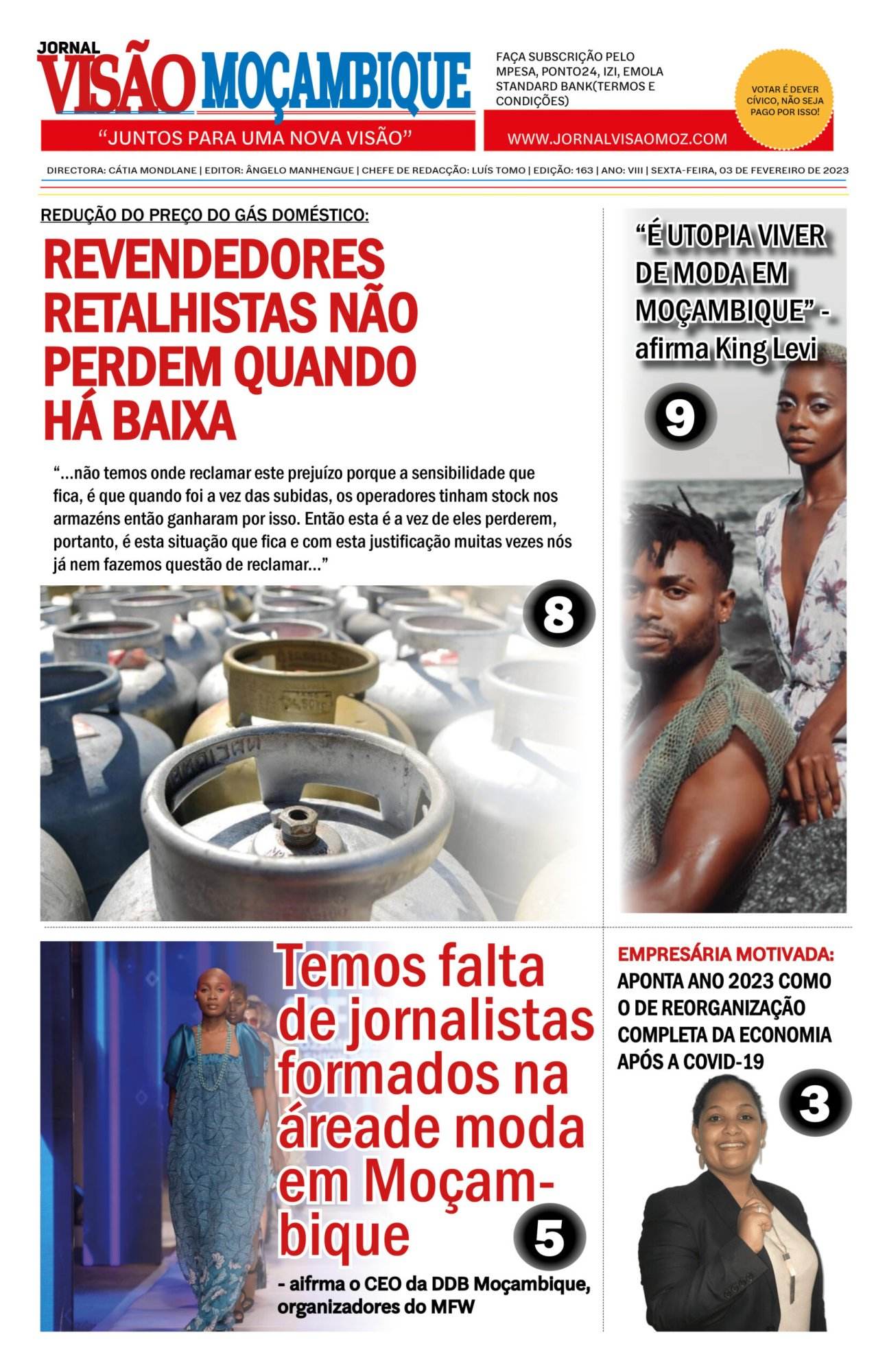 Edição 163 do Jornal Visão Moçambique