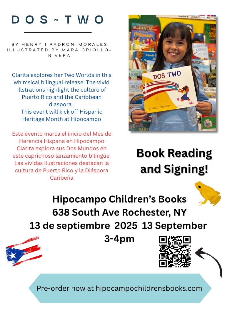 DOS - TWO: Literatura bilíngue inaugura o Mês da Herança Hispânica em Rochester